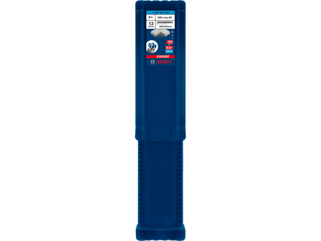 5-delni komplet udarnih svedrov Bosch EXPERT SDS max-8X, Dimenzije: 12x200x340mm, 2608900260